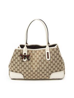 Gucci Princi Tote Beige Ivory GG Canvas